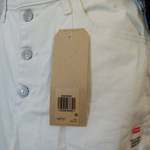 ❤️SOLD❤️Levi's Women's Mile High Cropped Wide Leg - Picture 10 of 12